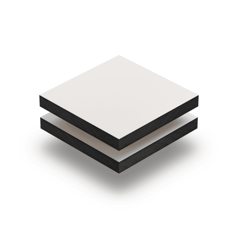 Trespa® HPL Izeon® wit 6 mm RAL 9010